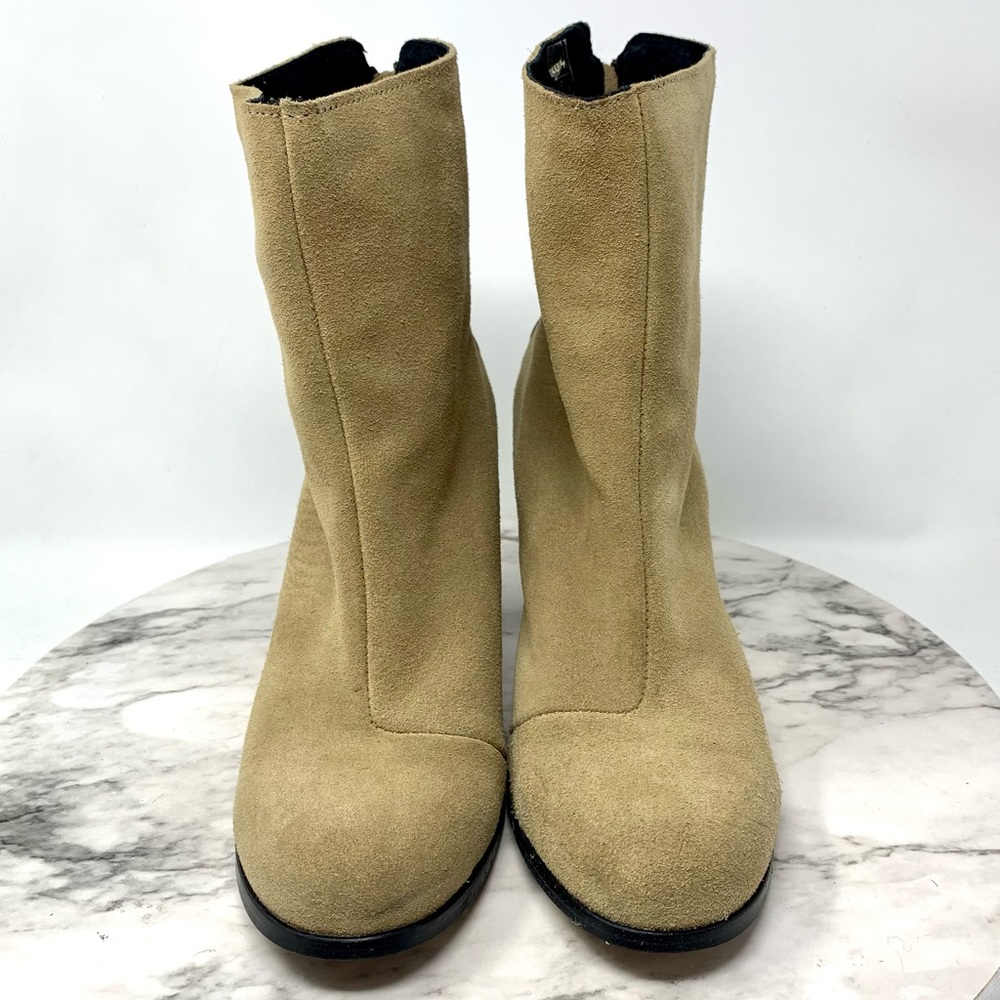 Musse & Cloud Millie Grommet Suede Booties 9 Bohemian Chunky Coquette Girl Retro - Picture 3 of 16